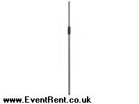 Straight mic stand with weighted round steel base plate